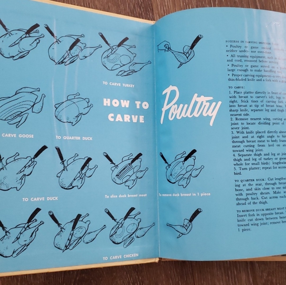 1955 Vintage The Family Circle Fish and Poultry Cookbook, Hardcover Illustrated - Picture 5 of 15